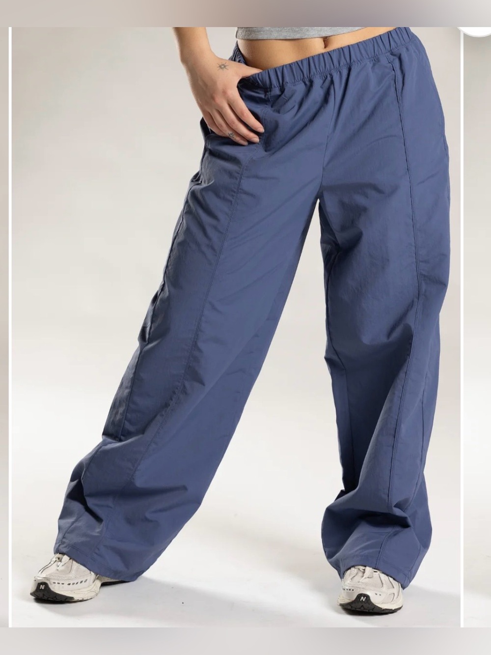 P’tula Motionweave Oversize Track Pant - Indigo Dust (Blue)